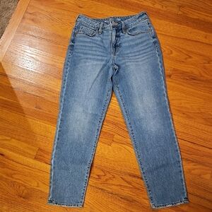 Old Navy Women's OG Straight Leg Blue Jeans